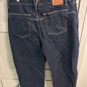 Free People Dark Blue Cropped Jeans